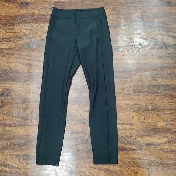 Athleta Stellar Trouser Size 2 Black Slim Fit Side Stash Pocket Euroluxe Fabric - Picture 3 of 15